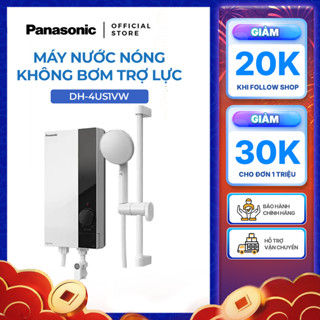 Máy nước nóng Panasonic model DH-4US1VW/ DH-4US1VS màu trắng, bạc công suất 4500W - KO GỒM PHÍ LẮP