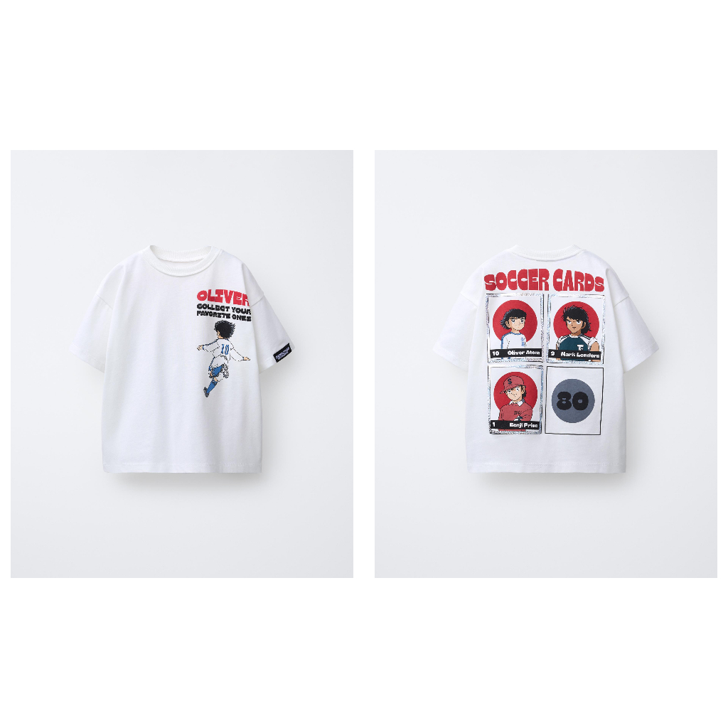 (AnChi Authentic) (TBN) Áo thun Zara bé trai tay ngắn họa tiết Oliver & Benji