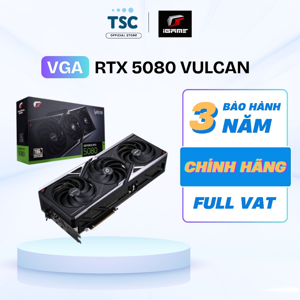 [Full VAT] Vga Card màn hình RTX 5080 Igame Vulcan 16GB - Bảo hành 36 Tháng