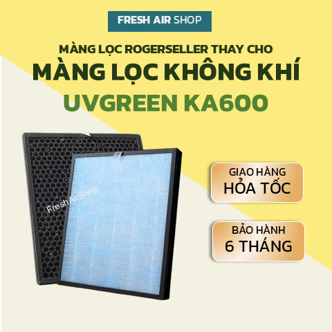 Màng Lọc Rogerseller® Tương Thích Màng Lọc Không Khí UVGREEN KA600 FT, bộ lọc UVGREEN, Lõi Lọc Không