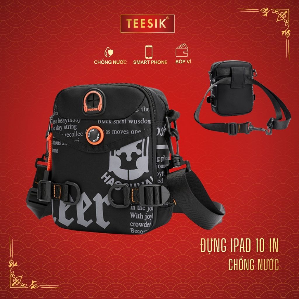 Túi đeo chéo mini TEE SIK túi đeo chéo nhỏ gọn thời trang unisex chống nước đeo hông đeo vai TS01