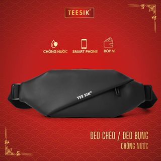 Túi đeo chéo nam TEE SIK túi bao từ đeo chéo vải Oxford chống nước chống xước bền bỉ màu đen TS25