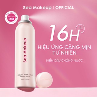[MỚI] Xịt khoá nền Sea Makeup Setting Spray Hỗ trợ cố định lớp trang điểm dưỡng ẩm lâu trôi và hiệu quả lì mịn 100ml