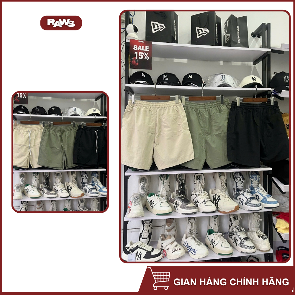 Quần Short Rawss Gió CODE GRAPHY Xanh Rêu Hàn Quốc