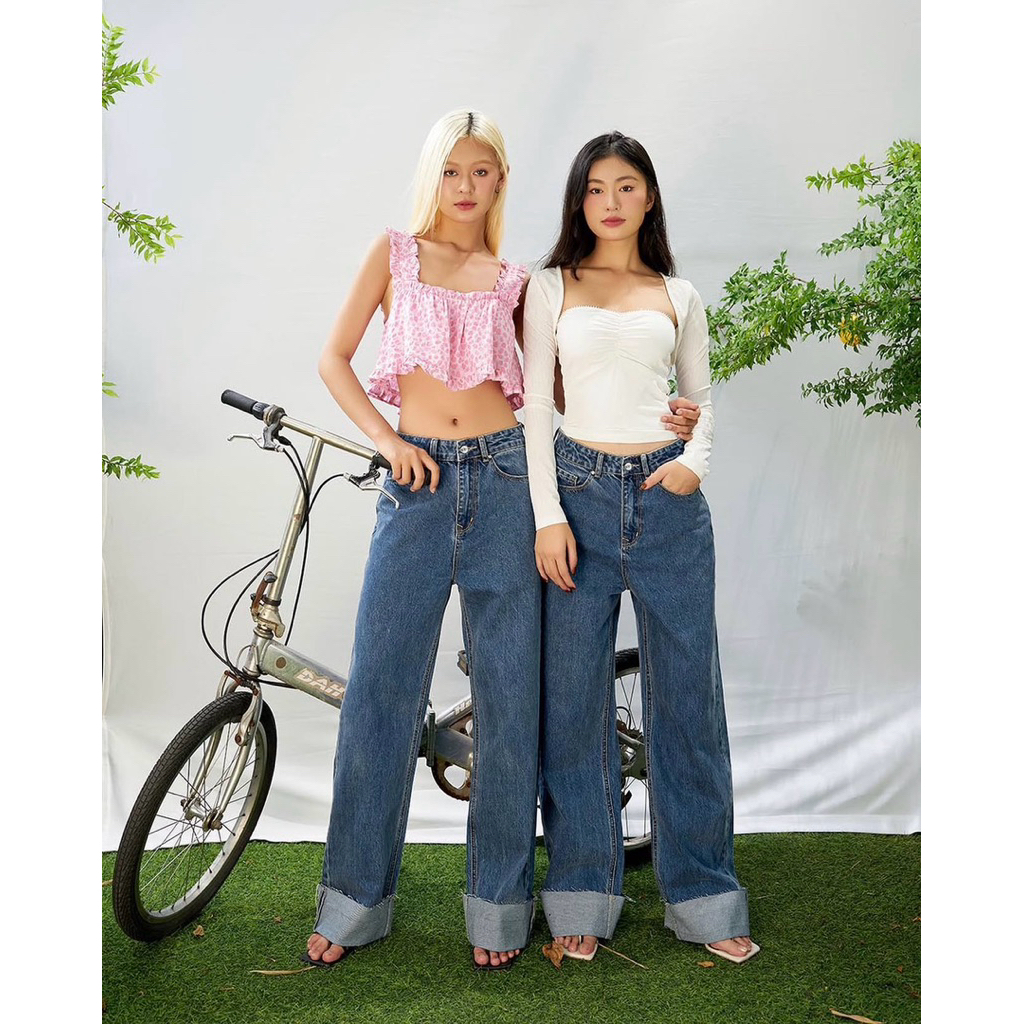 Quần Jean ống đứng Dottie - HÀNG THANH LÝ - SIZE L