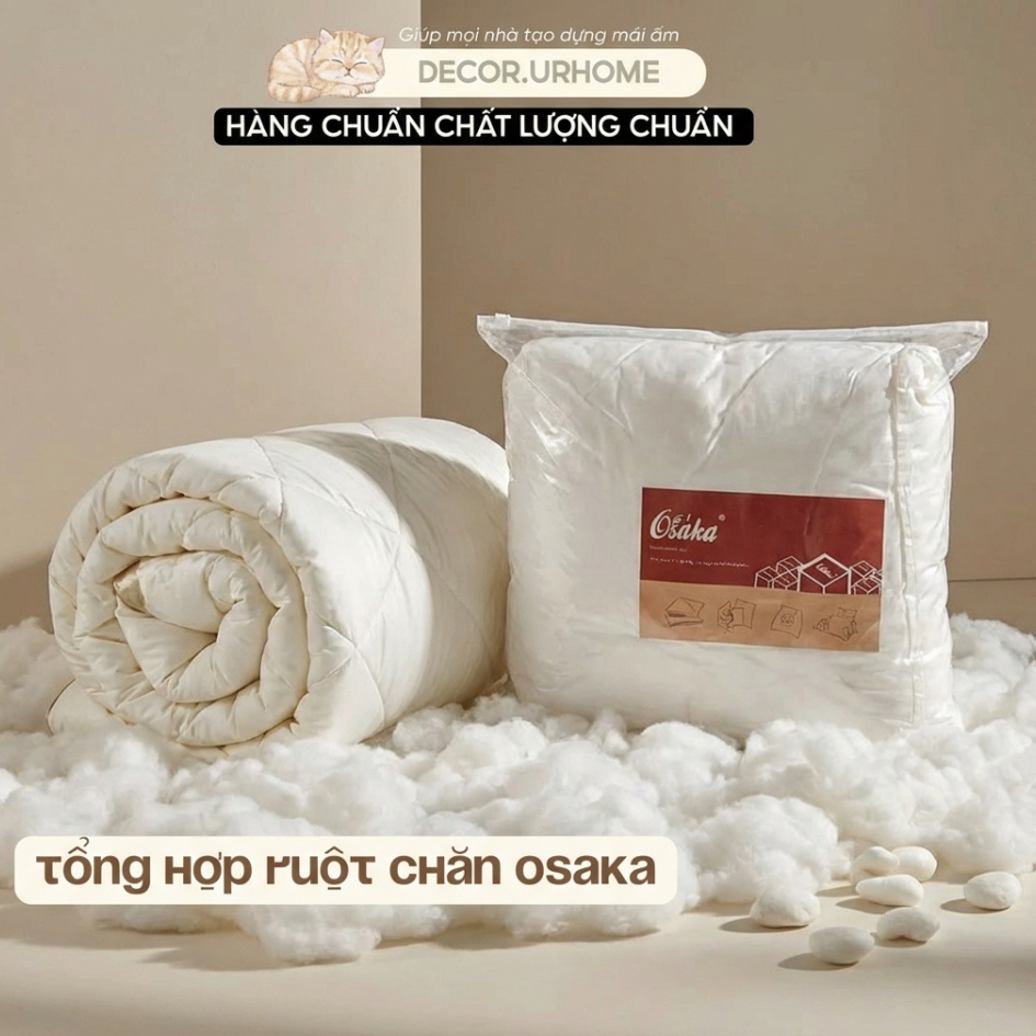 Tổng Hợp Ruột Chăn | Ruột Chăn Osaka Nhiều Loại Chất Liệu Cotton Bông Gòn Loại 1 Êm Ái Giữ Ấm Tốt