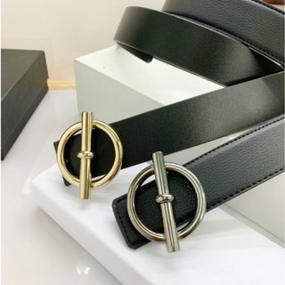 Dây Thắt Lưng Nam Da Mặt Cài Tròn, dây nịt nam công sở bản 3,3cm mặt o xiên tròn TL vàng trắng