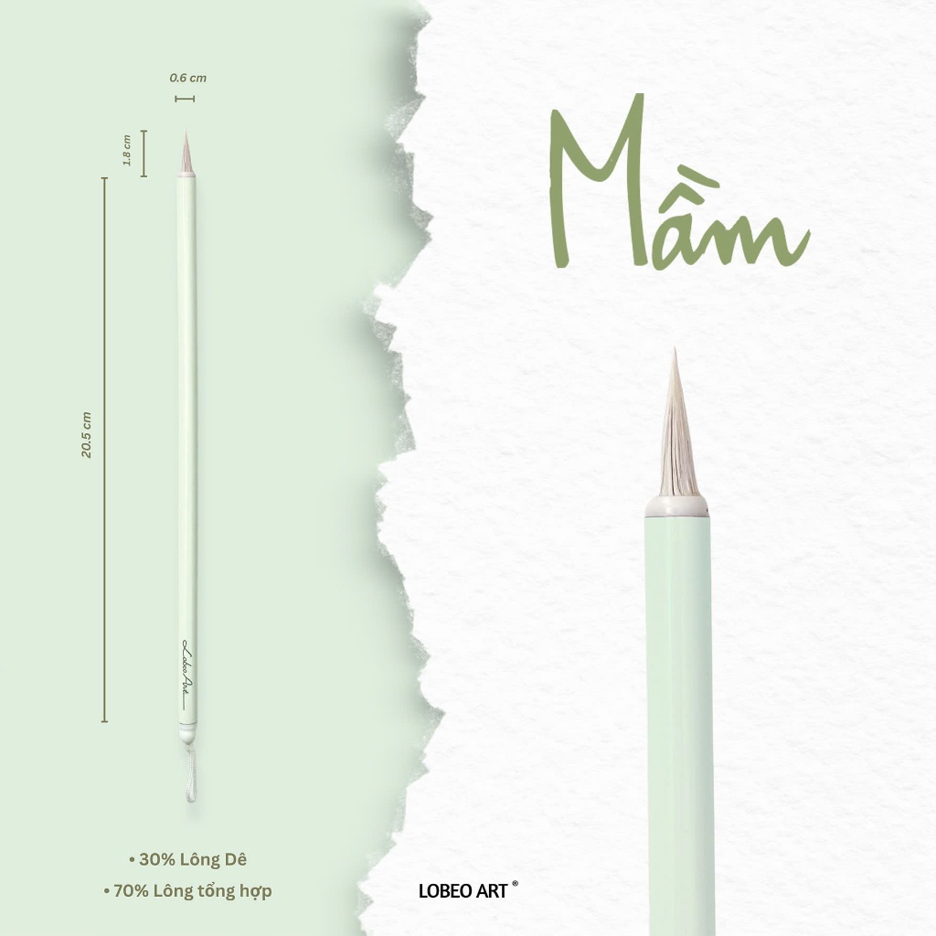 [HÀNG TẶNG KHÔNG BÁN] Cọ vẽ thư pháp Lobeo - Mầm