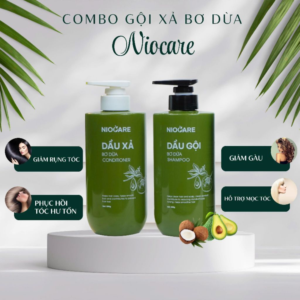 Gội Xả Bơ Dừa Nio