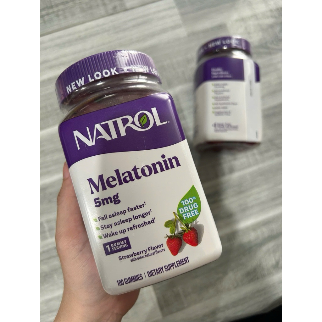 GUM NGỦ NATROL MELATONIN 5mg 180 viên USA