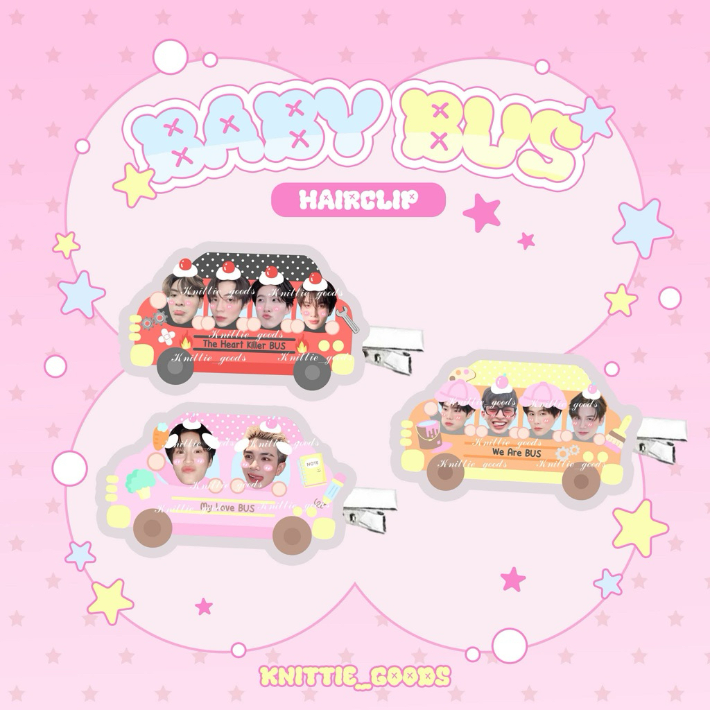 Baby Bus HAIRCLIP OTP | KNITTIEGOODS