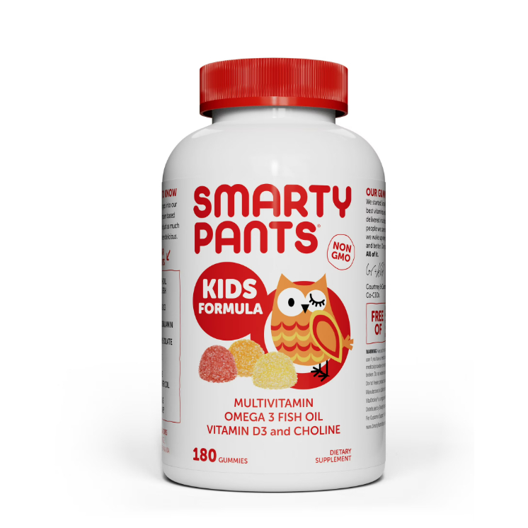 [ Hàng Mỹ ] Kẹo Dẻo Vitamin Tổng Hợp SmartyPants Kids Formula Multivitamin Omega 3, Vitamin D3 & Cho