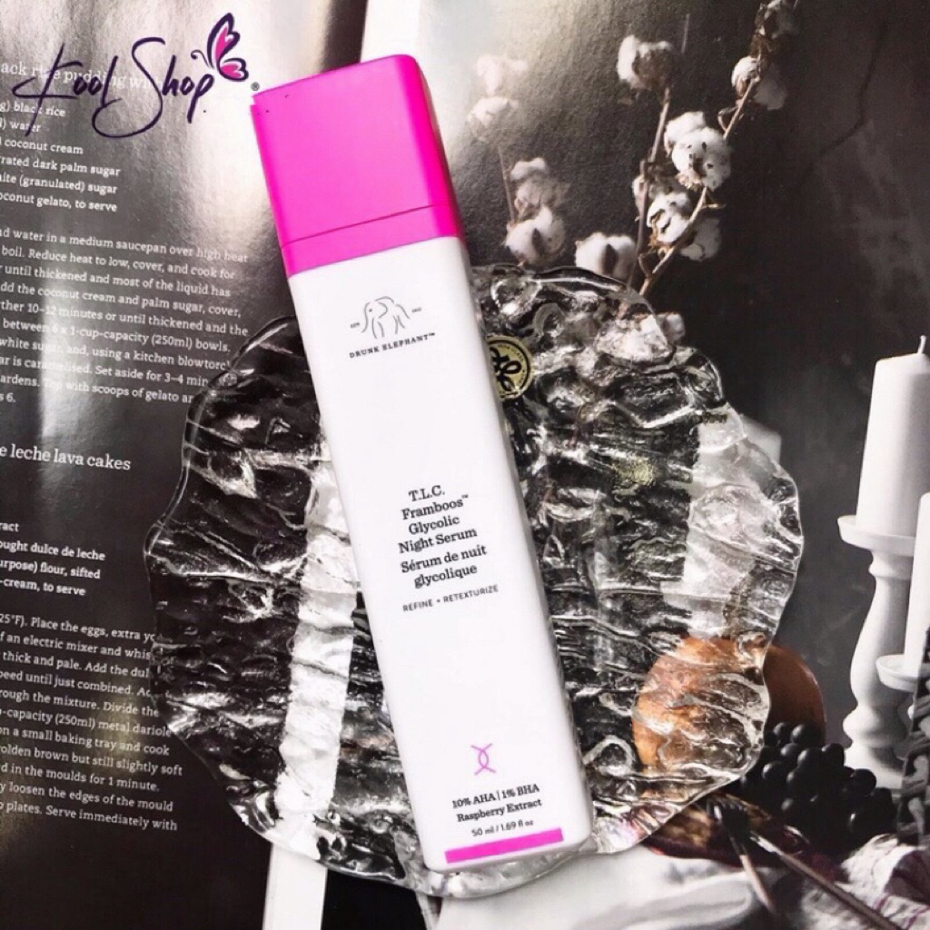 Mini kool‼️ Drunk Elephant TLC Framboos Glycolic Night Serum ‼️