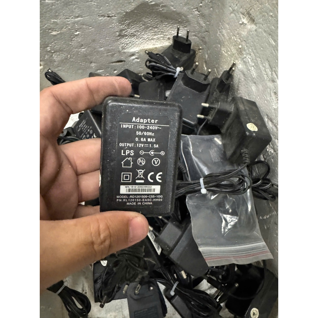 Adapter 12v-1A 12v 1.5A (Nguồn modem nhà mạng cũ), dùng cho camera, tvbox, chân to 5.5x2.1mm