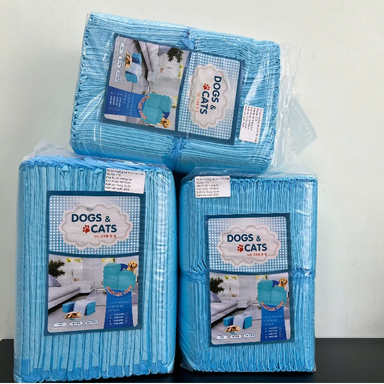 Ship hỏa tốc - Bịch tã lót cho chó mèo đi vệ sinh, tả lót chuồng bằng giấy siêu thấm hút