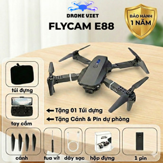Máy bay điều khiển từ xa E88 động cơ không chổi than giá rẻ, Flycam Cảm Biến Chống Va Chạm,