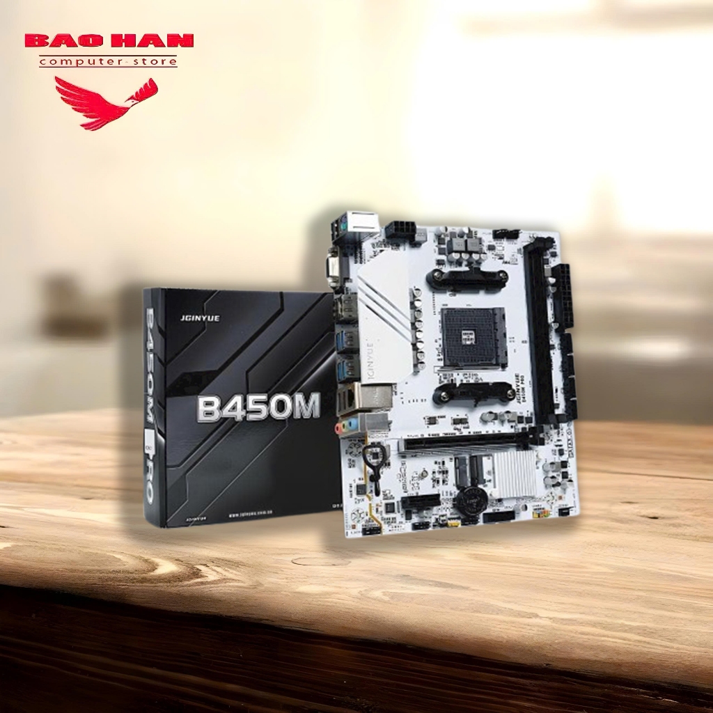 Bo mạch chủ Mainboard JGINYUE B450M Pro - Hàng chính hãng , Bảo Hành 36 Tháng Đổi Mới