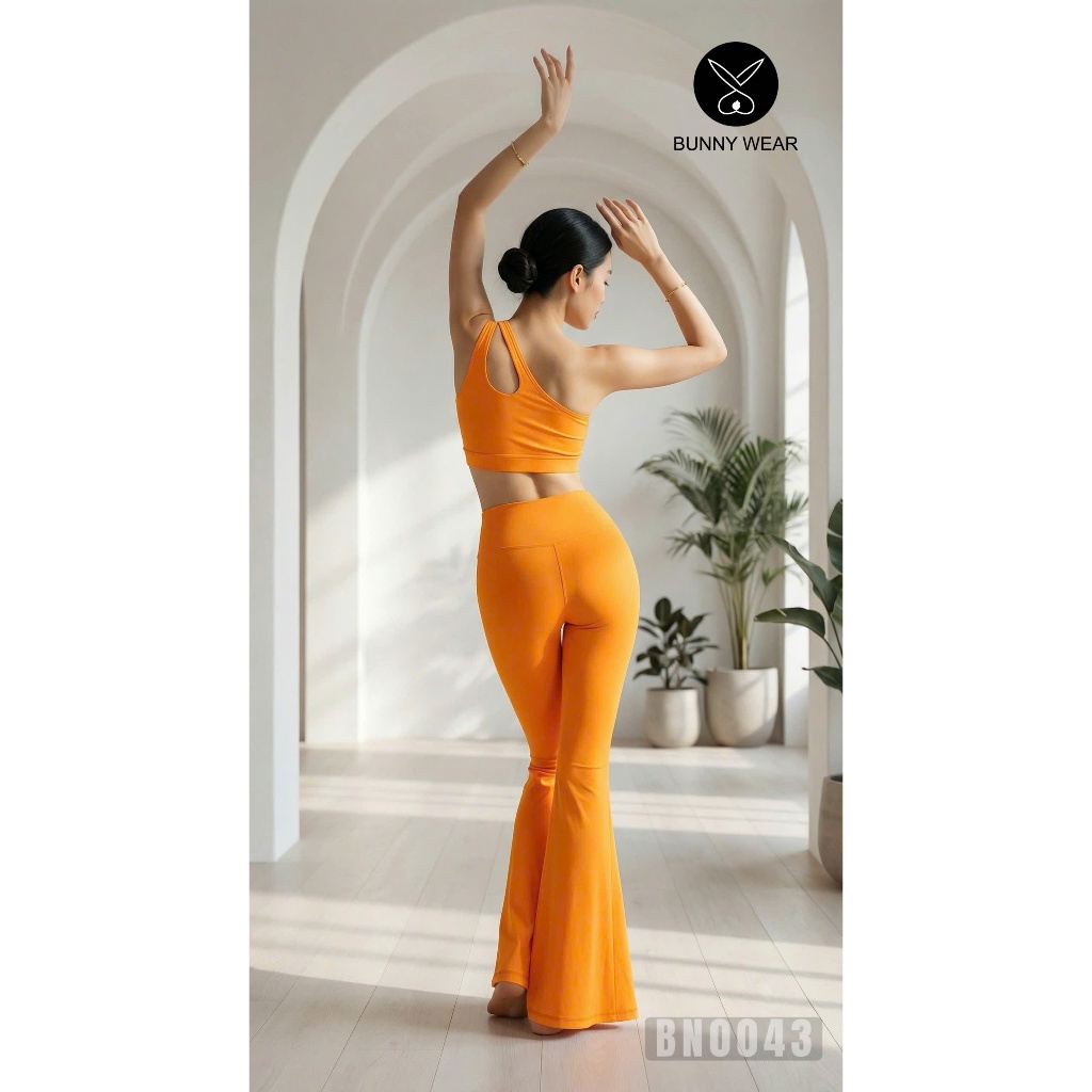 Bộ tập thể thao -  set rời loe tập yoga, gym, dance ống rộng 50cm BN0043