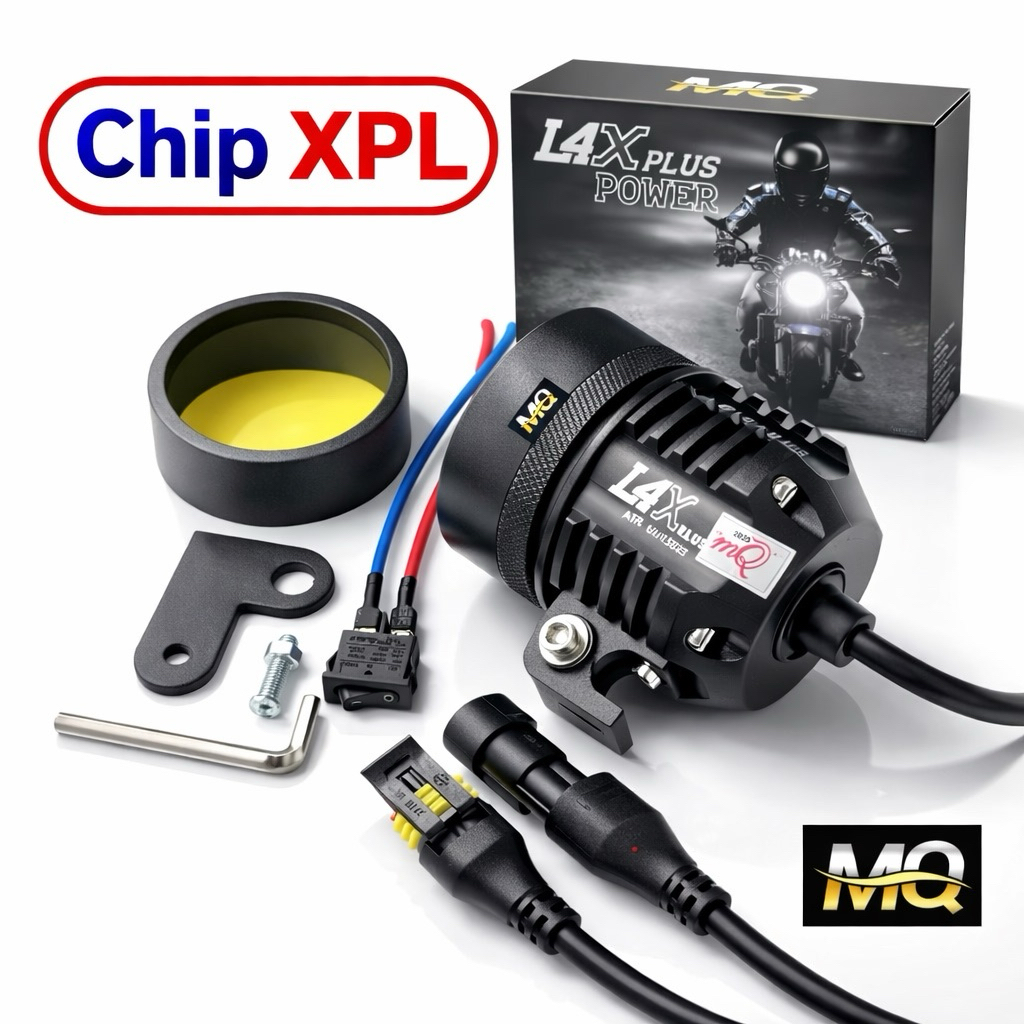 Đèn Trợ Sáng L4X Plus XPL HD 12-24v DC Lắp Ô Tô Xe Máy W4 T19