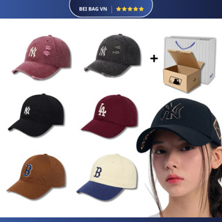 Mũ lưỡi trai MLB form cứng họa tiết thêu dành cho cả nam và nữ mẫu hot nhất 2026