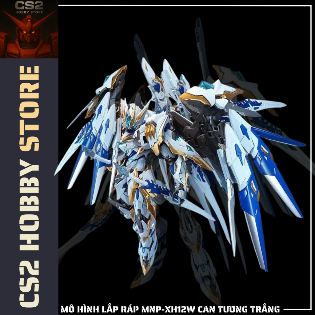 (Sẵn Hàng) Mô hình lắp ráp 1/100 Can Tương Trắng Gan Jiang MNP-XH12W – Model Kit Motor Nuclear