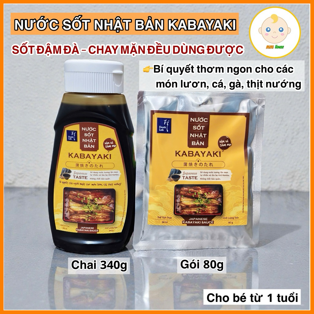 [Date 11-12/2026] Nước sốt Kabayaki Nhật Bản cho bé từ 1 tuổi trở lên & gia đình