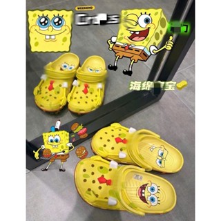 Dép sục SpongeBo.b bọt biển ngộ nghĩnh tặng charm như hình cực hot