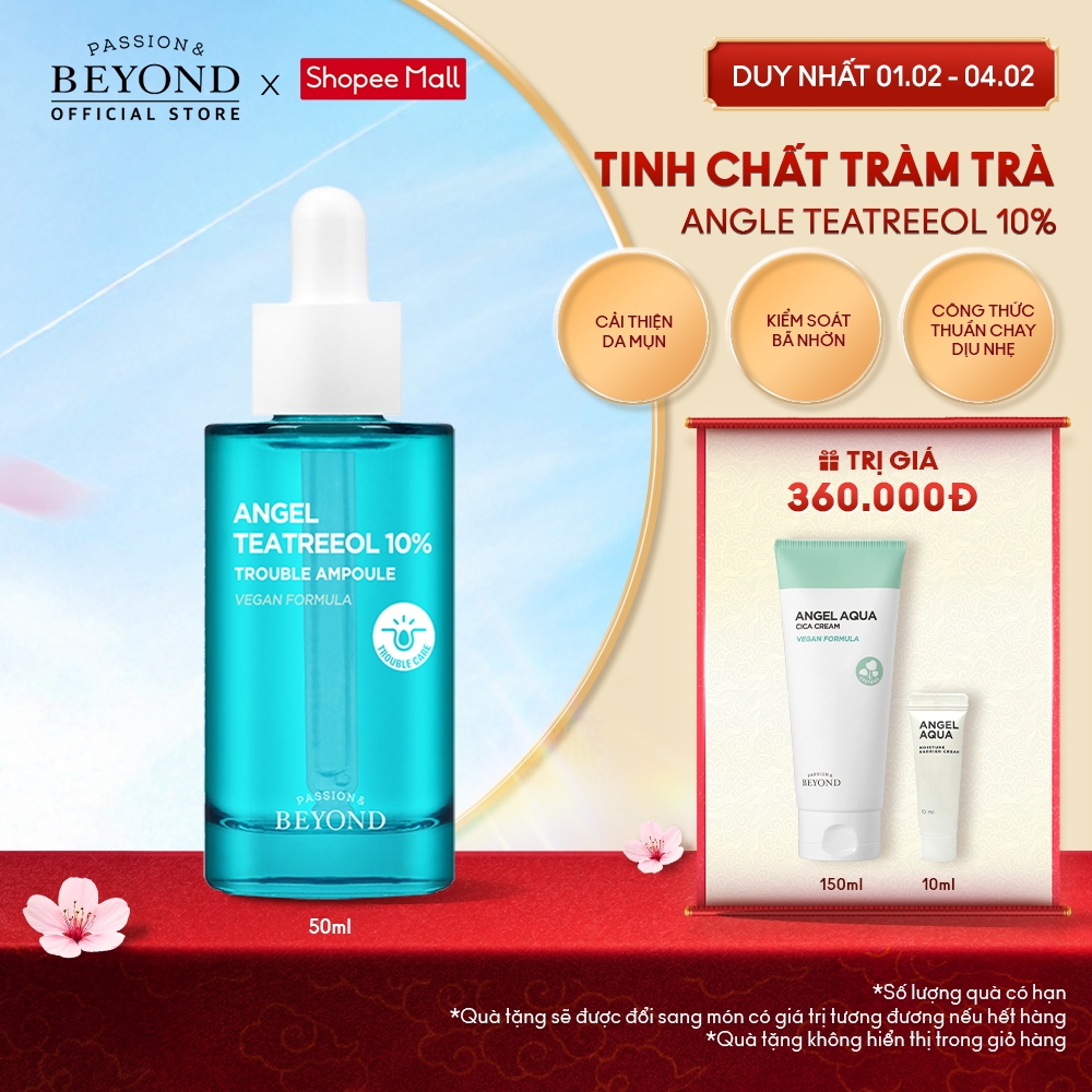 [Beyond Official] Tinh chất tràm trà thuần chay Beyond Angel Teatreeol 10% Trouble Ampoule 50ml