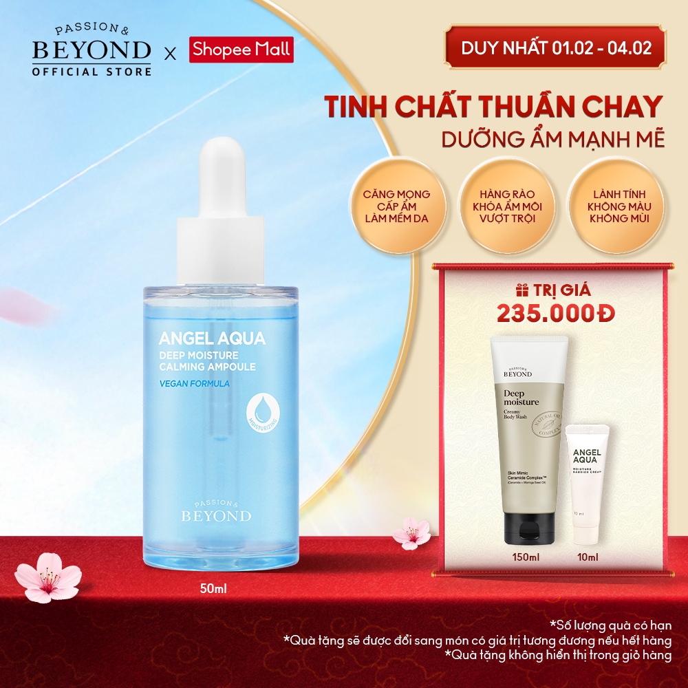 [Beyond Official] Tinh chất làm dịu thuần chay cô đặc Beyond Angel Deep Moisture Calming Ampoule 50m