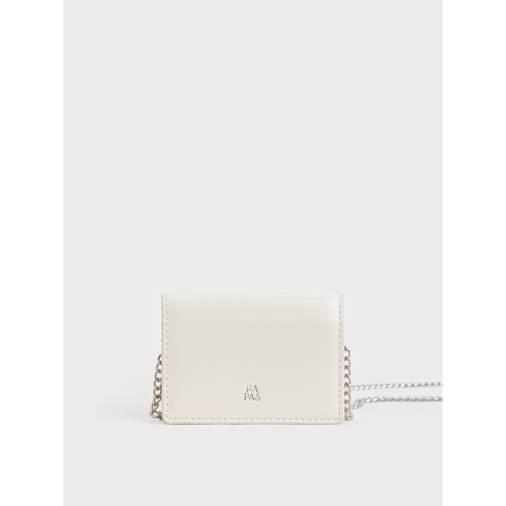Ví Nữ Nắp Gập Silver Chain HAPAS Sz 10