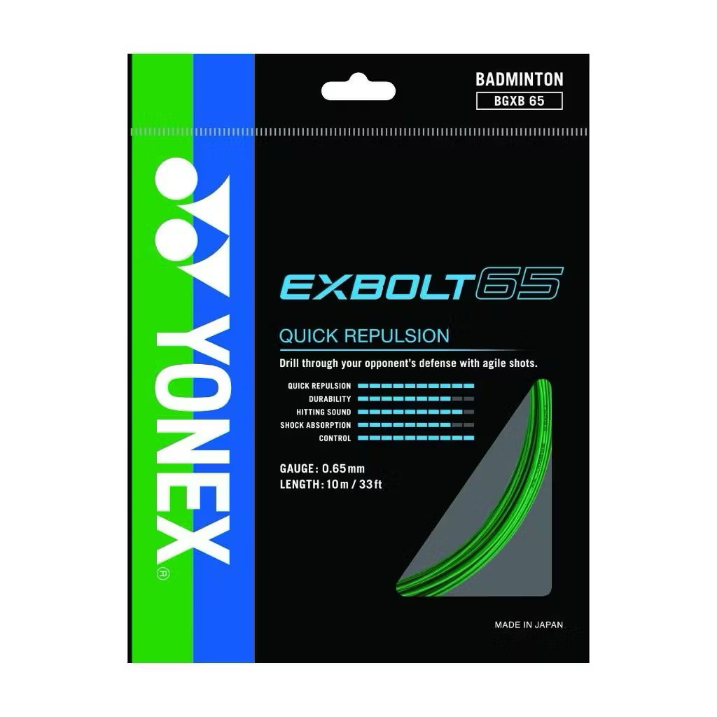 Dây cước đan vợt Yonex EXBOLT 65 (Xanh lá)