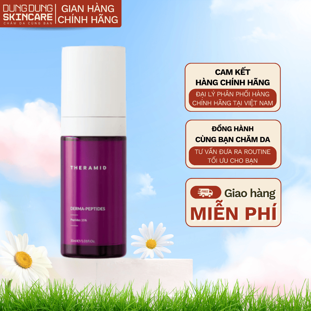 Tinh Chất Peptides Ngừa Lão Hoá Và Trẻ Hoá Da Theramid Derma-Peptides 30ml