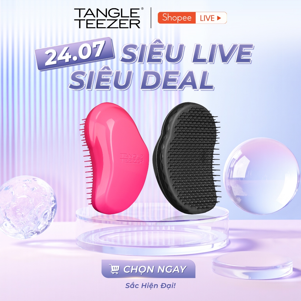 DINO x TANGLE TEEZER, Lược gỡ rối Tangle Teezer, The Original, gỡ rối hiệu quả tóc thằng và xoăn
