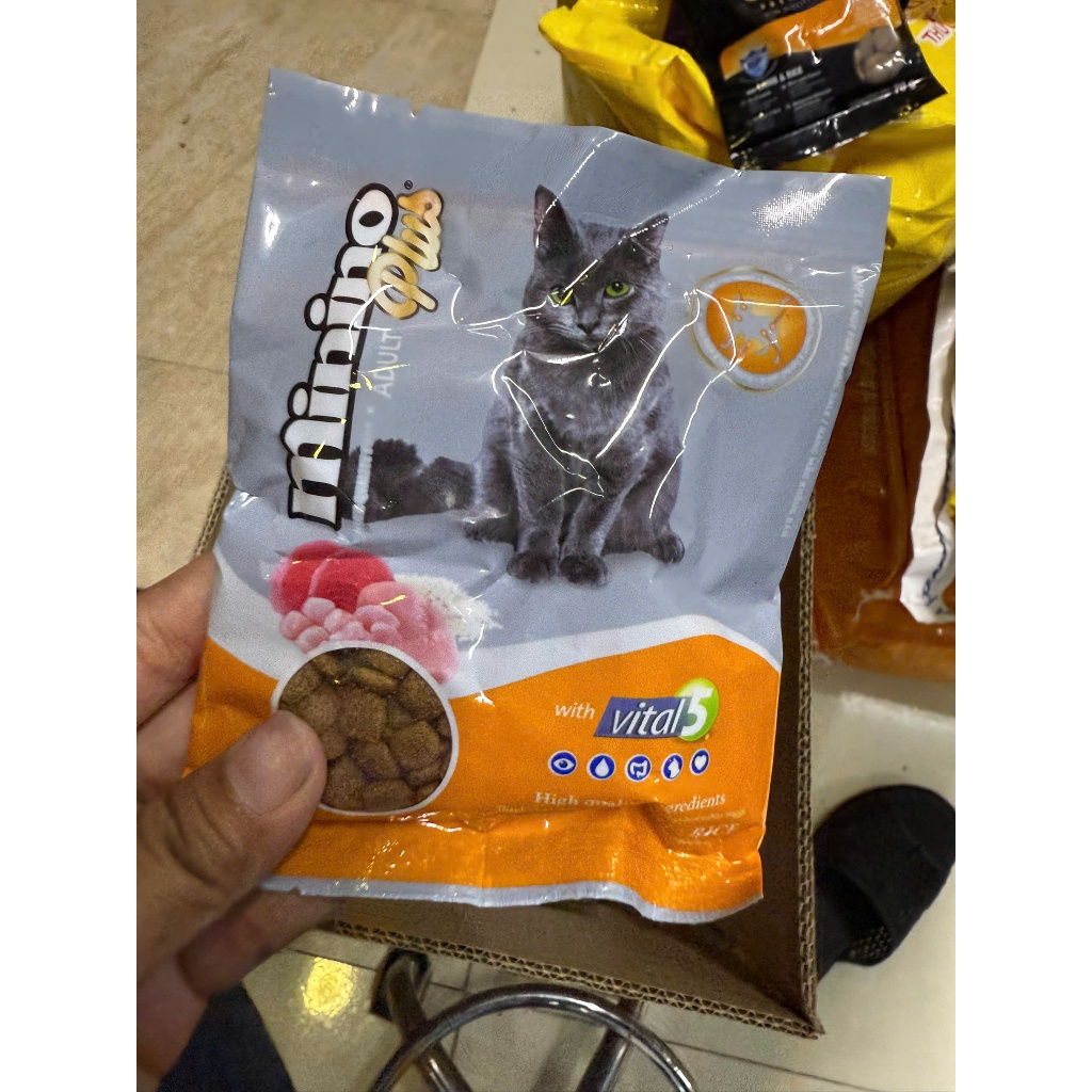 10 GÓI - Minino Plus – Thức ăn hạt cho mèo (with Vital B)