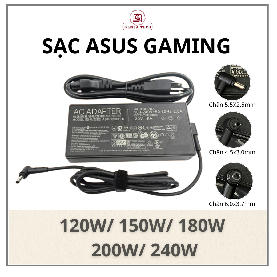 Sạc laptop ASUS Gaming ASUS ROG Strix Sạc ASUS TUF Gaming ASUS ROG Zephyrus ASUS ROG Mothership Sạc 