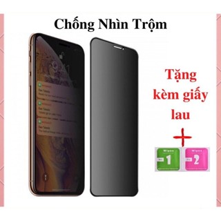 Kính cường lực iphone chống nhìn trộm x/xs/xsmax/11/11promax/12/13/13/14 15 16 17 pro max promax plus
