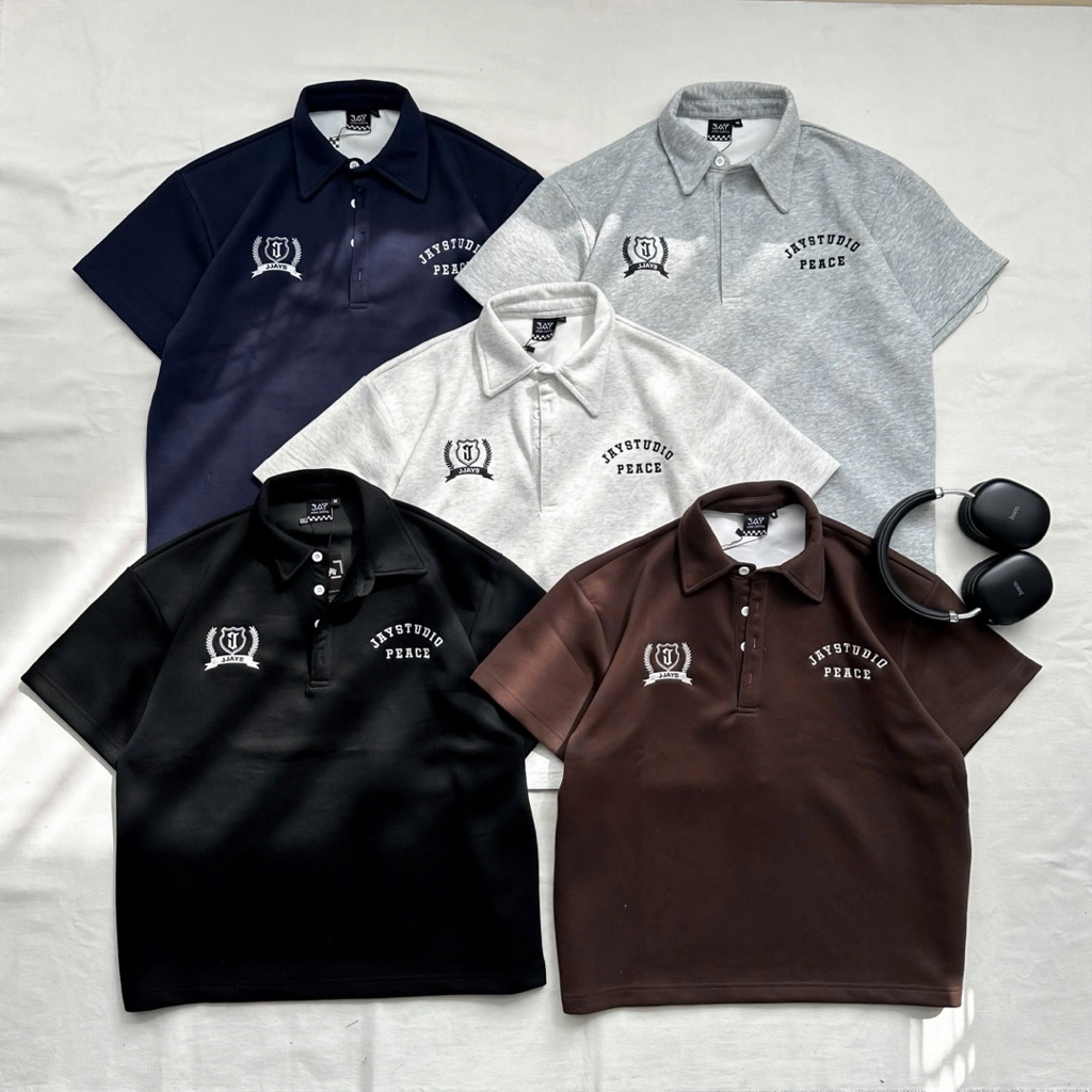POLO PEACE FORM BOXY - Áo thun Polo 2Da form rộng nam nữ unisex 🖤 Áo phông boxy Brand Jaystoree | BigBuy360 - bigbuy360.vn