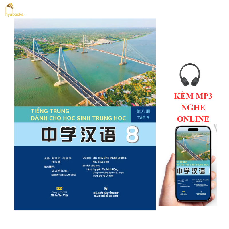 Sách - Tiếng Trung dành cho học sinh trung học – Tập 8 +KÈM FILE NGHE ONLINE