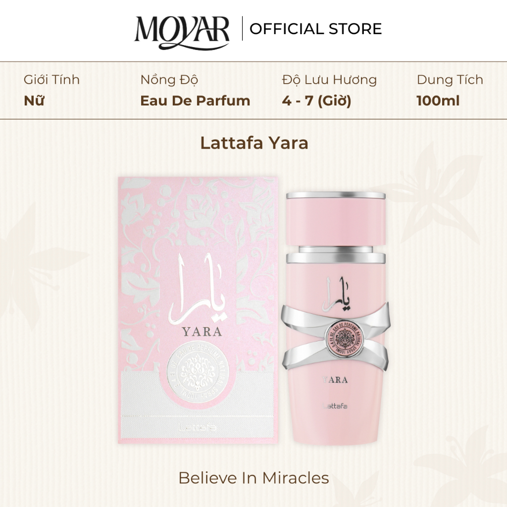 Nước Hoa Fullseal Lattafa Yara | Nước hoa nữ | Moyar Perfume