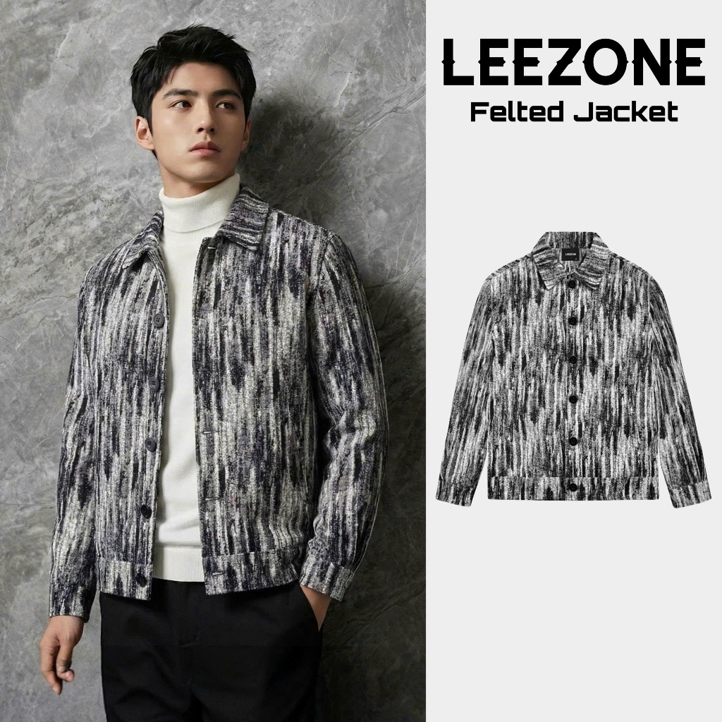 Áo khoác nam hoạ tiết Vân Đá cao cấp LeeZone