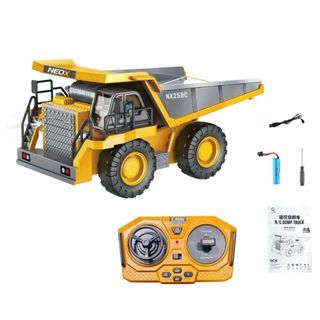 Xe Ben Điều Khiển Từ Xa 9 Kênh, Nhiều Chức Năng, phát âm thanh, thùng hợp kim sử dụng PIN sạc