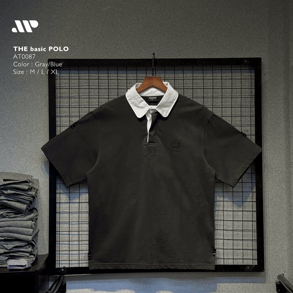 Áo Polo Oversize The basic - AT0087 98% Cotton 360GSM | APEXSTUDIO