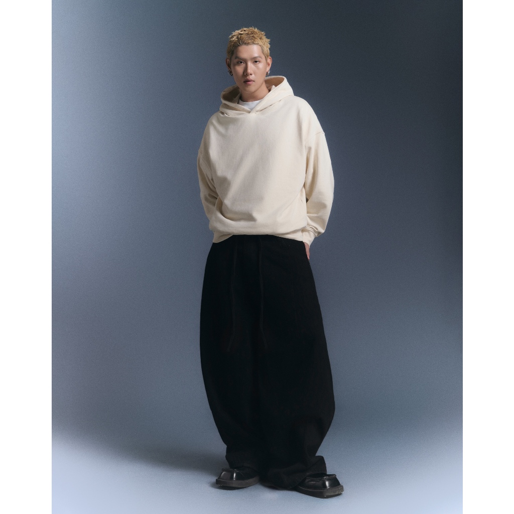 AGOB - ÁO HOODIE TRƠN UNISEX FORM RỘNG - ROUND HOODIE