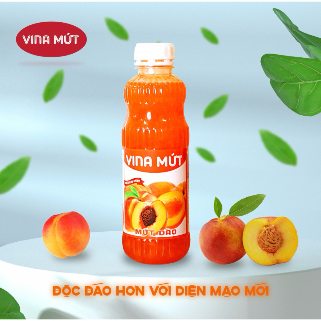 MỨT VINA HƯƠNG VỊ ĐÀO ( chai 1kg)