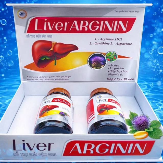 Viên uống bổ gan Liver Arginin hộp 60 viên