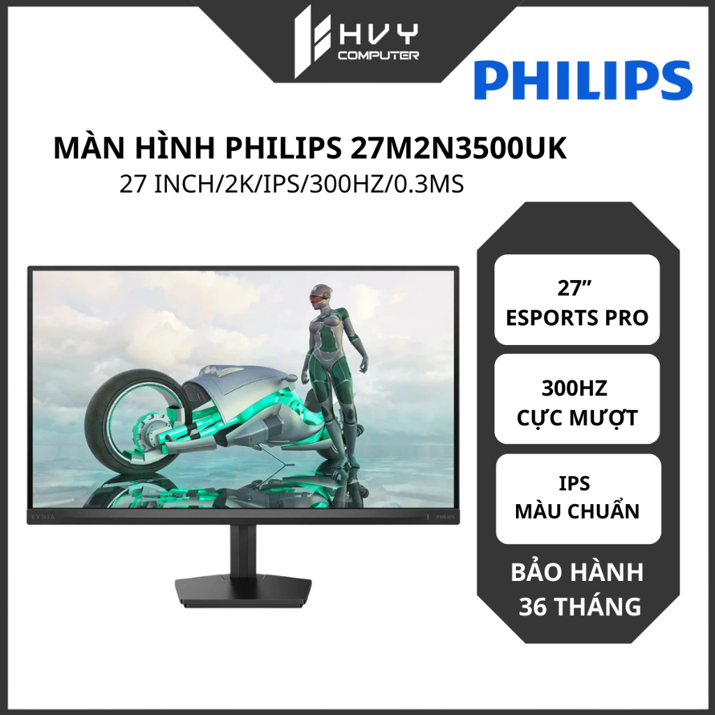 Màn hình Philips 27M2N3500UK 27 inch/2K /IPS /300HZ /0.3MS - Hàng chính hãng