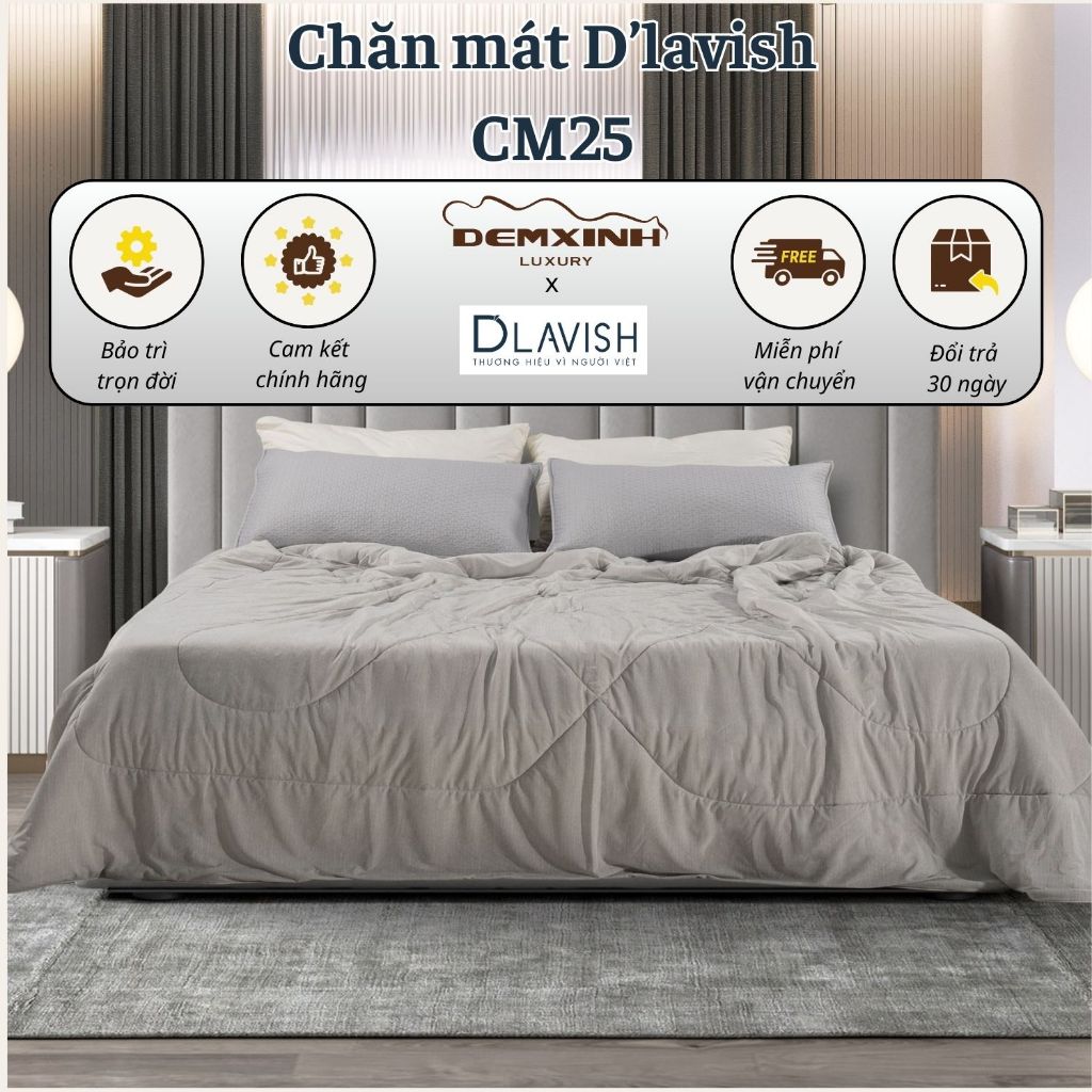 Chăn Hè Dlavish CM25 - Thoáng Mát, Thấm Hút Mồ Hôi Tốt