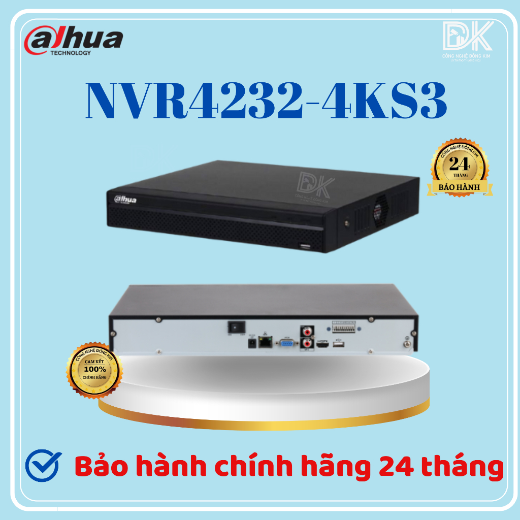 Đầu ghi hình IP 32 kênh DAHUA DHI-NVR4232-4KS3, chính hãng