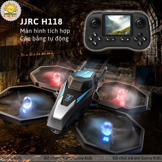 Drone Mini JJRC H118, Máy bay đồ chơi điều khiển từ xa ổn định, an toàn, kích thước gọn, đèn Led nhiều màu - Sunny Kids