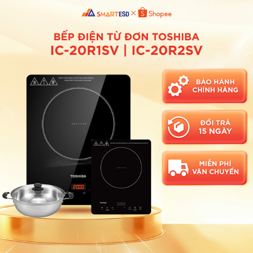 Bếp điện từ đơn Toshiba IC-20R1SV / IC-20R2SV - BH 12 THÁNG